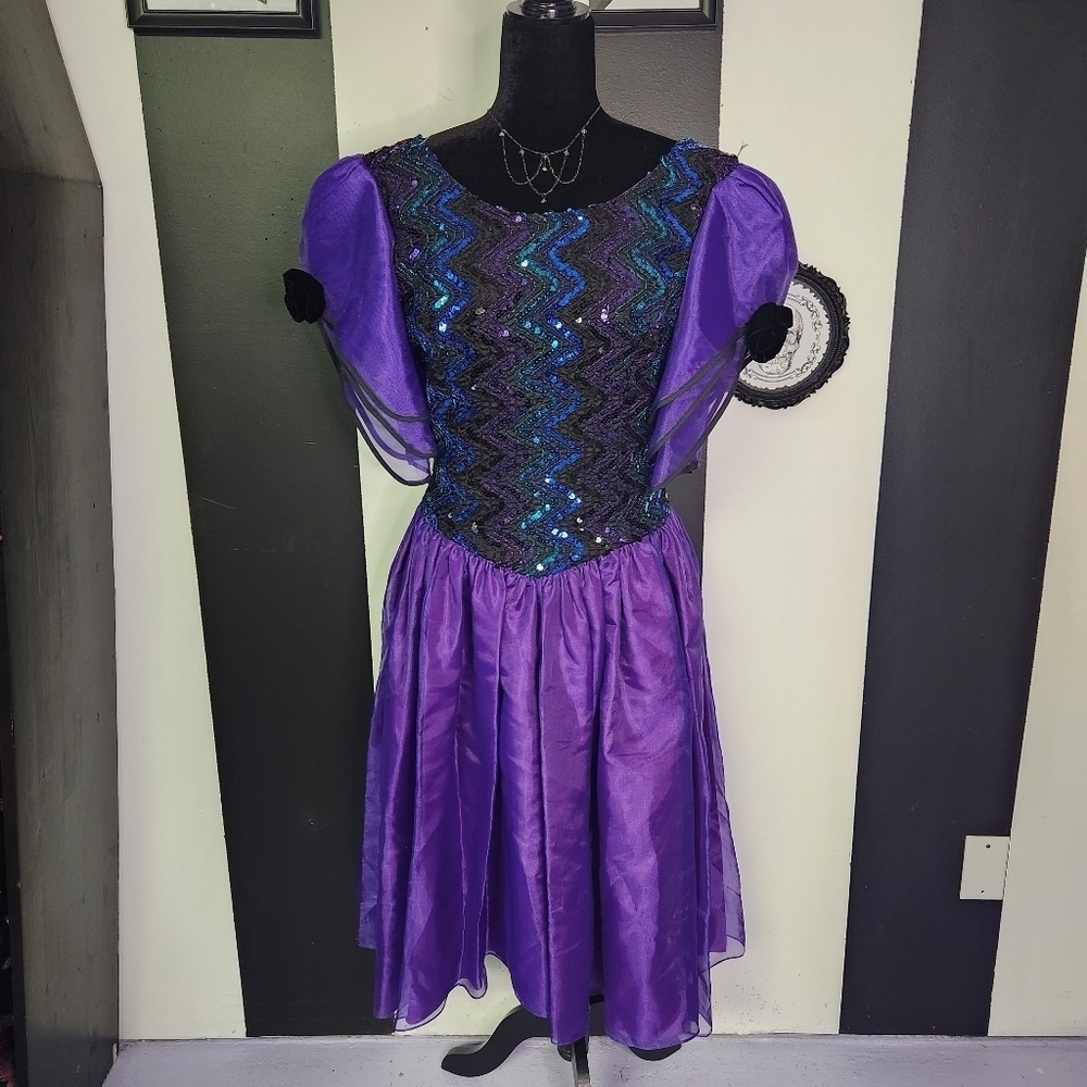 Purple and Black Kids Costume